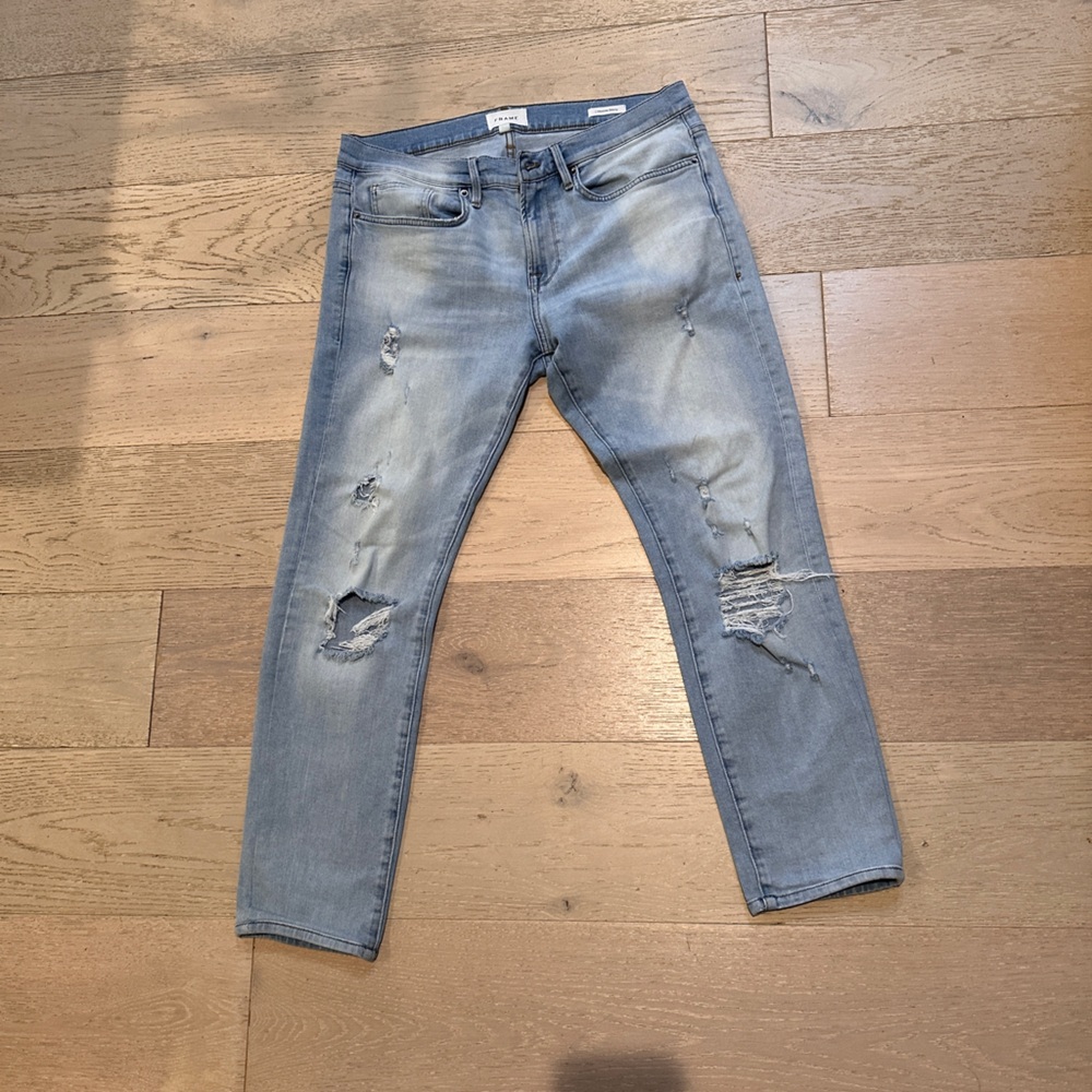 FRAME Men’s Denim Slim Jeans (L’Homme Skinny) Size 33